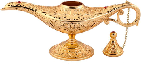 Gusnilo Rare Legend Aladdin Magic Lamp Collector's Edition, Alloy Color