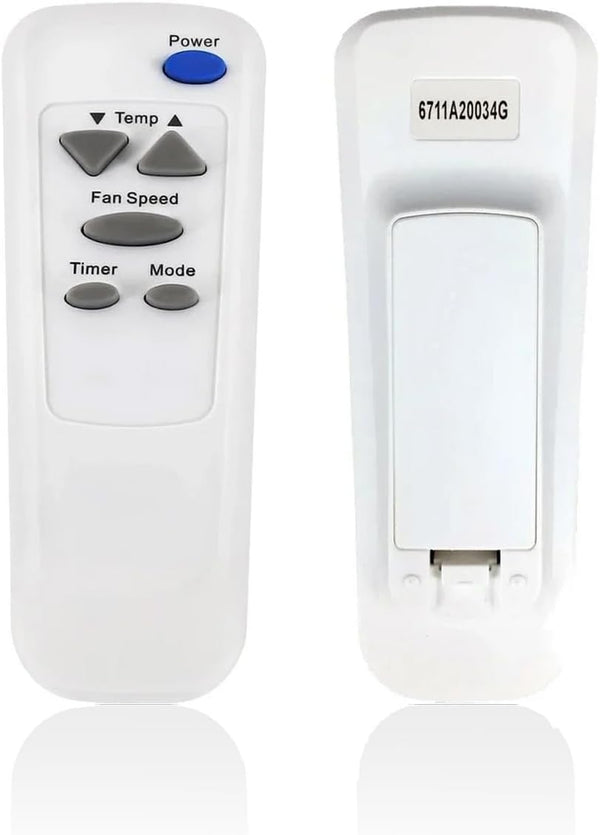 AC Remote Control for LG Air Conditioner Models LT1034HNR, LW1224RSMX, LW1214ER, and more