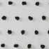 Madison Park Sophie Shower Curtain with Textured Pom-Poms, Modern Bathroom Décor, 72 in x 72 in, Black/White