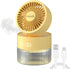 Personal Cooling Fan and Small Air Humidifier 350ml with LED Night Light, USB Charging for Office