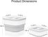 Conworld Laundry Detergent Container, Laundry Powder Dispenser with Scoop for Laundry Room Dcor and Accessories, Space