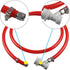 PERA 5/16" Ball Lock Line Assembly - MFL Liquid Disconnect with 5ft Gas Line for Home Brewing