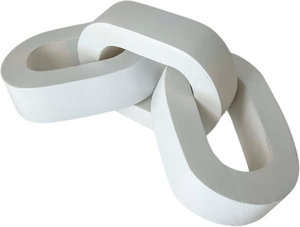 Wooden Knot White Minimalist Coffee Table Decor - Living Room, Console, Side,