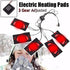 3 Gears USB Electric Heating Pads, Portable Waterproof Foldable Heater Pads with 5 Jacket Pads Heater Sheet Electric Cloths Set for Outdoor Winter Camping Night