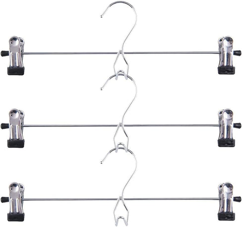 Tosnail 15 Pack Stackable Clothes Hangers, Non-Slip Clips, Add-On Hangers, Cascading Space Saving Closet Organizer
