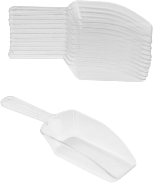 Super Z Outlet 5.5" Mini Acrylic Plastic Kitchen Scoops, Clear, for Weddings, Candy Buffets, Ice Cream