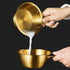 2Pcs 304 Stainless Steel Makgeolli Bowls, Korean Traditional Round Rice Bowl with Handle, Hiking Soup Dish (Large: 20oz)