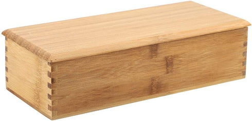 Cutlery Box with Lid, Japanese Chopsticks Box Tableware Spoon Cage, Bamboo Chopstick Spoon Storage Box for Kitchen