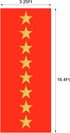 Timgle Disposable Red Plastic Carpet Runner, 3.28 x 16.4 ft, with Golden Star for Party, Wedding Theme Decoration