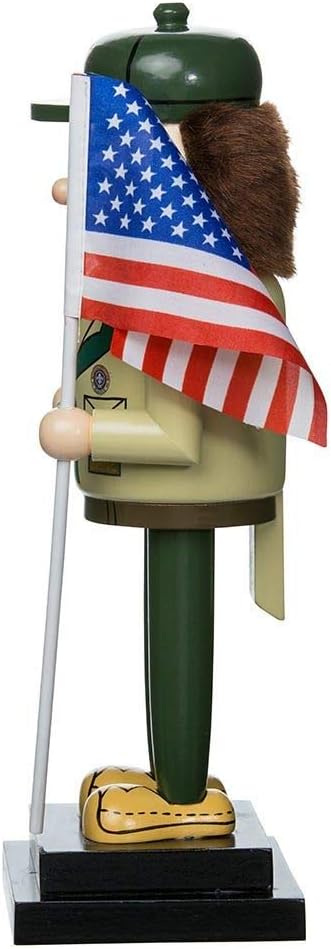 Kurt Adler 12.5" Nutcracker - Wooden Boy Scout