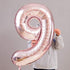 Juland Large Rose Gold Number Balloons 40 Inch, Giant Foil Mylar Balloons for Birthday Party Decorations