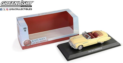 Greenlight Hollywood 86618 Rain Man Charlie Babbitt's 1949 Roadmaster Convertible 1/43 Scale Diecast
