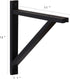 12 Inch Set 2 PRIADE Wall Mounted Wood Bracket for Hanging Sconce Pendant Lamp Kits, Planters, Lanterns, Wind Chimes