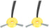 Zerodis Vacuum Cleaner Side Brush, 4pcs Sweeping Side Brush for Shark Rv750 Rv700 Robot Vacuum