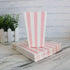 24pcs Mini Paper Popcorn Boxes - Candy Container for Party Favor Supplies, Pink-Striped Design