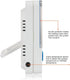 Digital Fridge Thermometer - Magnetic Mount & Stand, LED Alarm, -58°F to 158°F Range