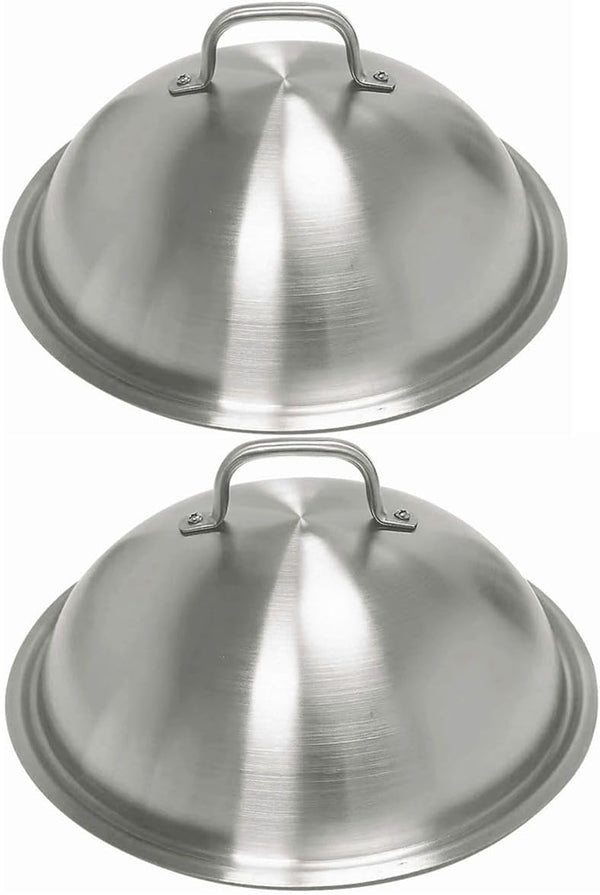 ZBXFCSH Griddle Accessories - Heavy Duty 12 Inch Round Basting Cover, Stainless Steel Cheese Melting Dome