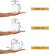 Swab Holder Canisters with Lid, Clear Plastic Qtip Dispenser for Cotton Swabs, Cotton Balls, Make Up Pads