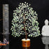 Green Jade Crystals Tree of Life Decor - Healing Crystals Spiritual Gift for Home & Office Decor