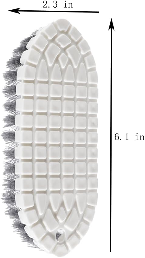 ChenShuo Multi Purpose Heavy Duty Scrub Brush, Heavy Duty Hand Held Scrub Stiff Bristle Brush, Multiple Segments are Bendable Fruit Vegetable Brush, 2 Pack by CHENSHUO