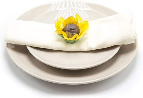 Truffilio Handmade Paper Truffle Cups | Candy Liners for Chocolate | Truffle Wrappers - Pack of 20 (Paper, Sunflower)