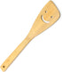 2-Piece 12-Inch Bamboo Smiley Face Wooden Spoons & Spatula, Kitchen Cooking Tools for Nonstick Cookware