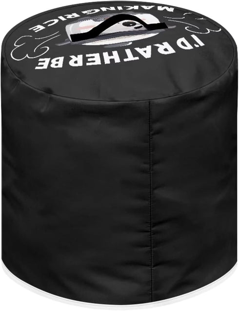 I'd Rather Be Making Rice Pressure Cooker Cover, Round Dust Cover with Funny Designs for Kitchen