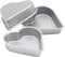 Heart Baking Pans, 3pcs Bakeware Cups for Jelly, Chocolate, Cheesecake, Non-stick Metal Kitchen