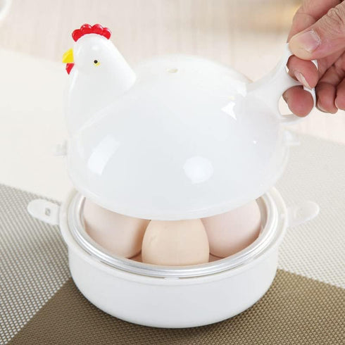Rapid Egg Cooker, 4 Egg Capacity Electric Cooker for Hard Boiled, Poached, Scrambled Eggs for Home Kitchen