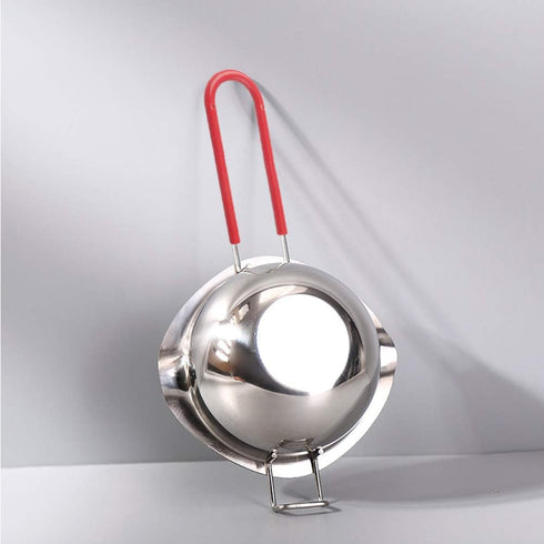 Stainless Steel Double Boiler Pot, Heat Resistant Handle for Melting Chocolate, Candy, Candle Making (20oz, 18/8 Steel)