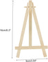 PATIKIL Mini Wood Display Easel, 8 Pack Small Tripod Tabletop Stand Display Holder for Displaying Wedding Business Card Crafts Photos