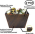 Wall Mounted Bottle Cap Catcher Antique Copper Beer Top Bucket with Drained Holes (Pack of 2)