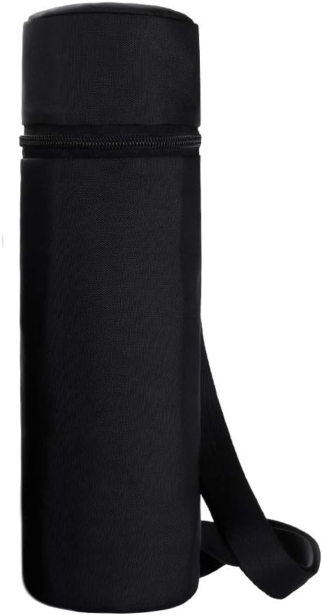 Aosbos Insulated Wine Bag, Water Bottle Carrier, Portable Wine Cooler Bag with Shoulder Strap for Travel