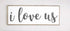 Tamengi I Love Us Wood Sign - Rustic Farmhouse Decor, 6x20inch Wall Mount for Home Events