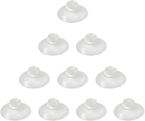 20mm Mini Suction Cups, 10 Pieces Clear PVC Plastic Sucker Pads for Festival Decoration, Wall, Glass, Home