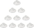 20mm Mini Suction Cups, 10 Pieces Clear PVC Plastic Sucker Pads for Festival Decoration, Wall, Glass, Home