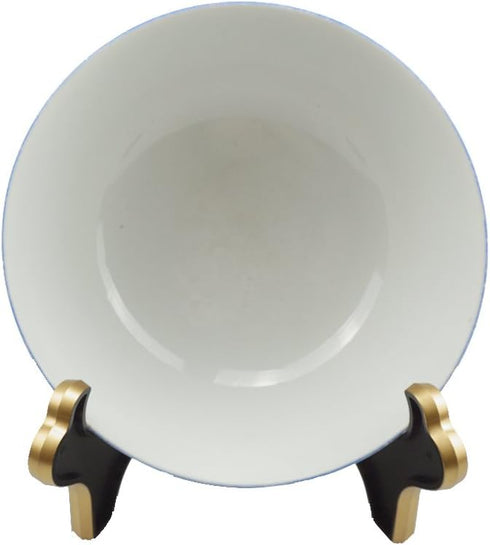 Artliving Large Deep Bowl Display Stand Easel, Black Gold Stands for Platters and Deep Dishes
