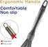 Dishwasher Safe Whisk, Professional Non-Scratch Stainless Steel & Silicone Whisk, Heat Resistant 12-Inch, Grey
