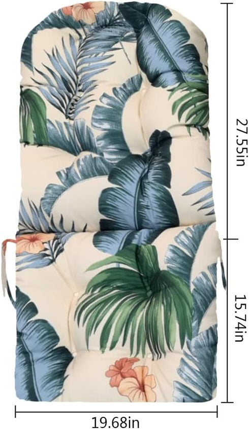 Srutirbo 44x19 inch, Rocking Chair Cushion, High Back Patio Cushions Waterproof Indoor/Outdoor Furniture Chair Cushions