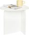 AWASEN White Side Table, Small Triangle End Table Living Room, Modern Accent