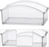 STOBOK Clear Acrylic Tea Storage Organizer, Sugar Packet Holder for Home Office Countertop and Coffee Bar