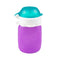 Purple 3.5 oz Squeasy Snacker Spill Proof Silicone Reusable Food Pouch -