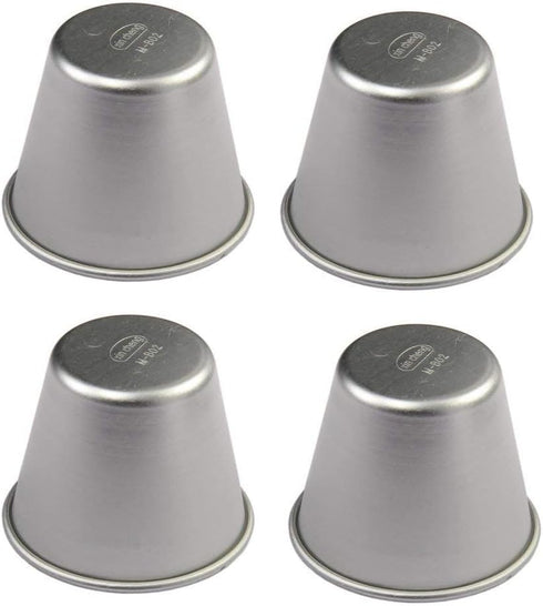 Set of 6 Nonstick Individual Tumblers for Popovers, Chocolate Molten Pans, Pudding Cups, 3 Inches