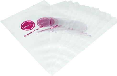 Webake 16 Inch Disposable Pastry Bags, 100pcs Large Icing Piping Bags for All Size Tips