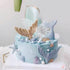 4PCS Marine Theme Fondant Silicone Mold, Seaweed, Fish, Crab, Coral, Conch, Sea Shells Shape DIY Baking Tools