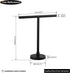 GERZWY Modern Hand Towel Holder Tree Rack Free Standing SUS 304 Stainless Steel Towel Ring, Matte Black DZY06-BK