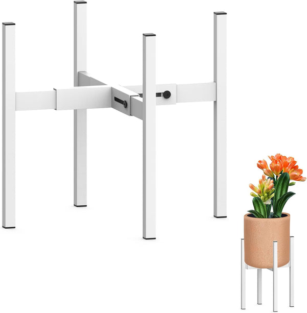 Heavy Plant Stand for 10"-16" Plant Pot Indoor Outdoor Corner, Adjustable Metal