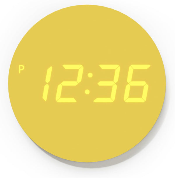 mooas Crayon Mini Digital Wall Clock, Modern Night Light Digital Desk Clock,