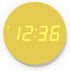 mooas Crayon Mini Digital Wall Clock, Modern Night Light Digital Desk Clock,