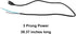 Range Hood Power Cord Kit ZMS-3976-PC - Hardwire to Plug-in Conversion for Zomagas Under Cabinet Range Hood